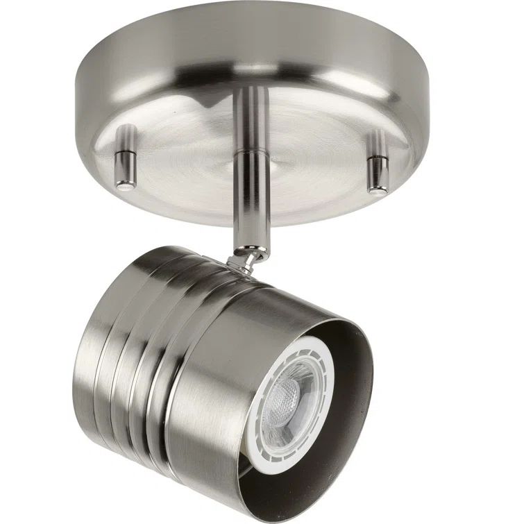 Brushed Nickel One-Head Multi-Directional Track Light