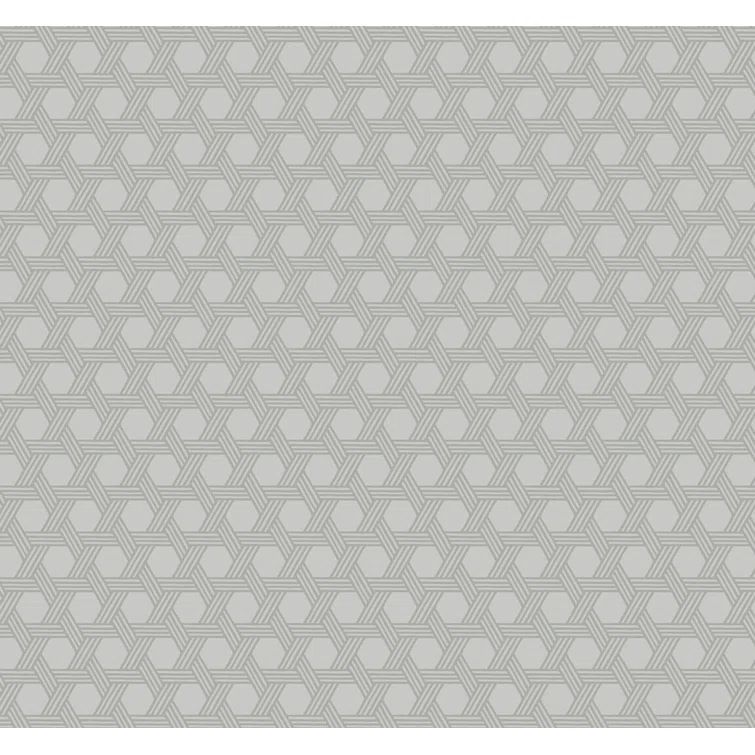 Cove Gray Urban Chic Geometric Wallpaper - 27" x 324"