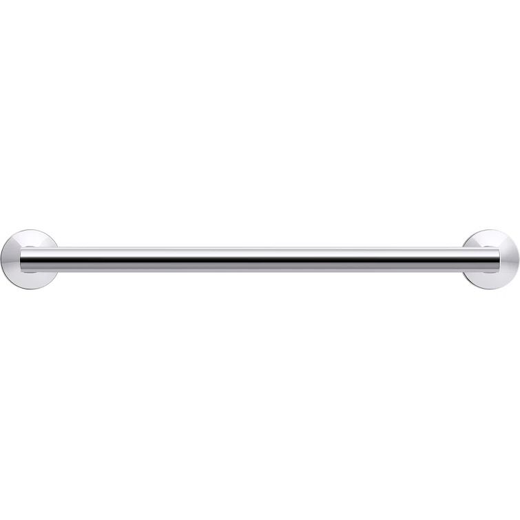 Polished Chrome 18" Wall Mounted Modern Towel Bar