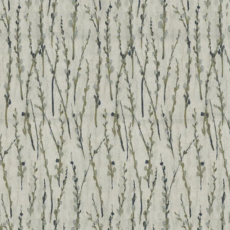 Willow Pattern Lightweight Polyester Blend Upholstery Fabric