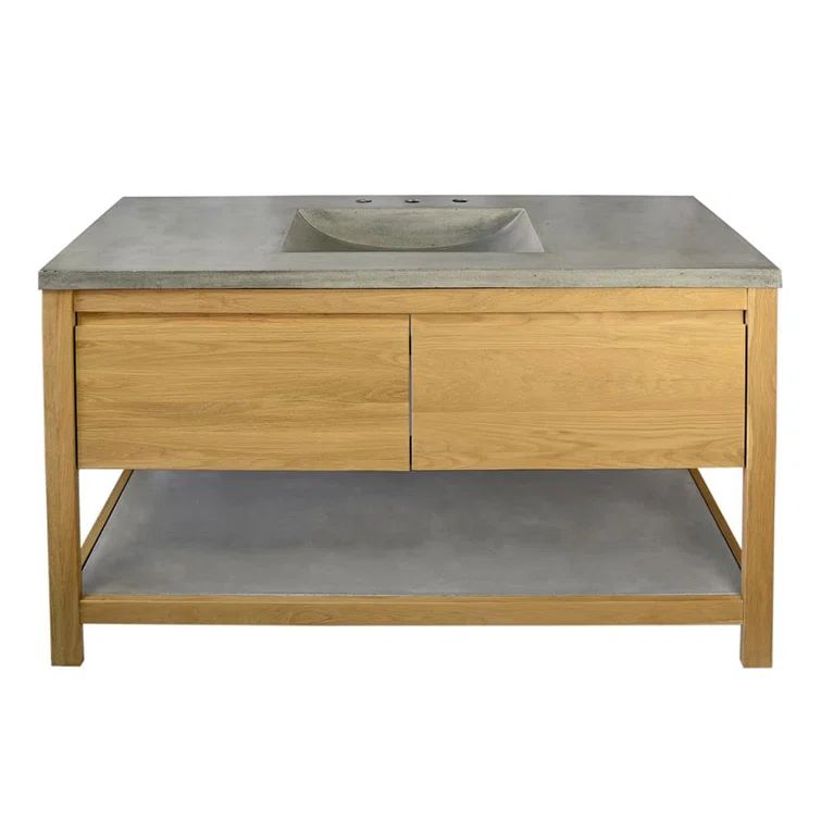 Sunrise Oak and Ash 49" Single Bathroom Vanity Set