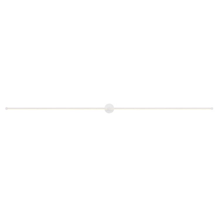 Satin White Purolinear LED Dimmable Wall Sconce in Chrome