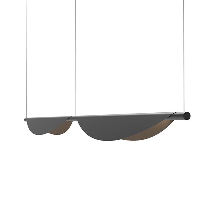 Elegant Tela 78'' LED Black Indoor/Outdoor Linear Pendant
