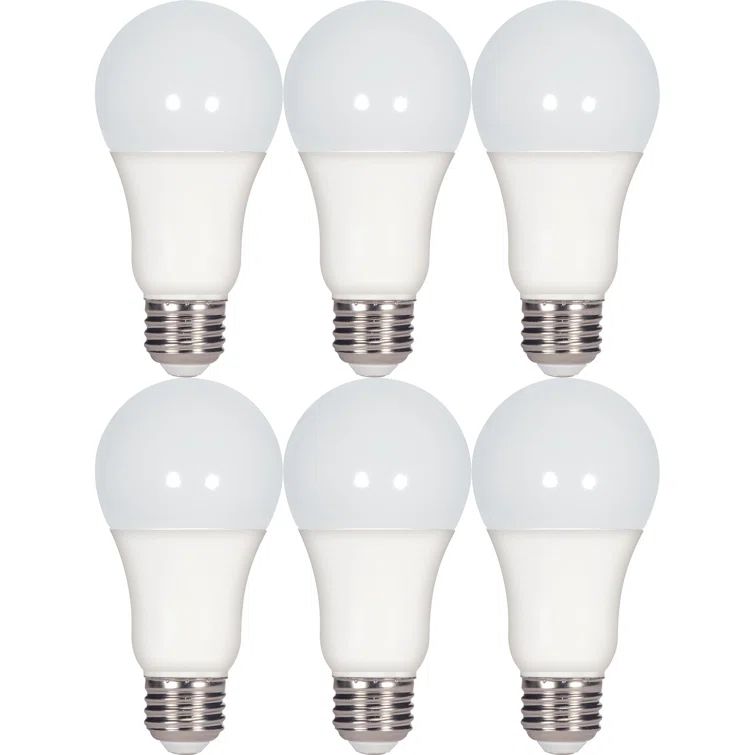 White Frosted Dimmable LED A19 Edison Bulb