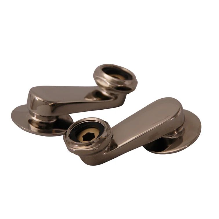 Polished Nickel Swivel Arm Connectors for Wall Mount Faucet