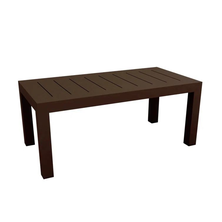 Bronze Resin Indoor/Outdoor Dining Table, 180 cm