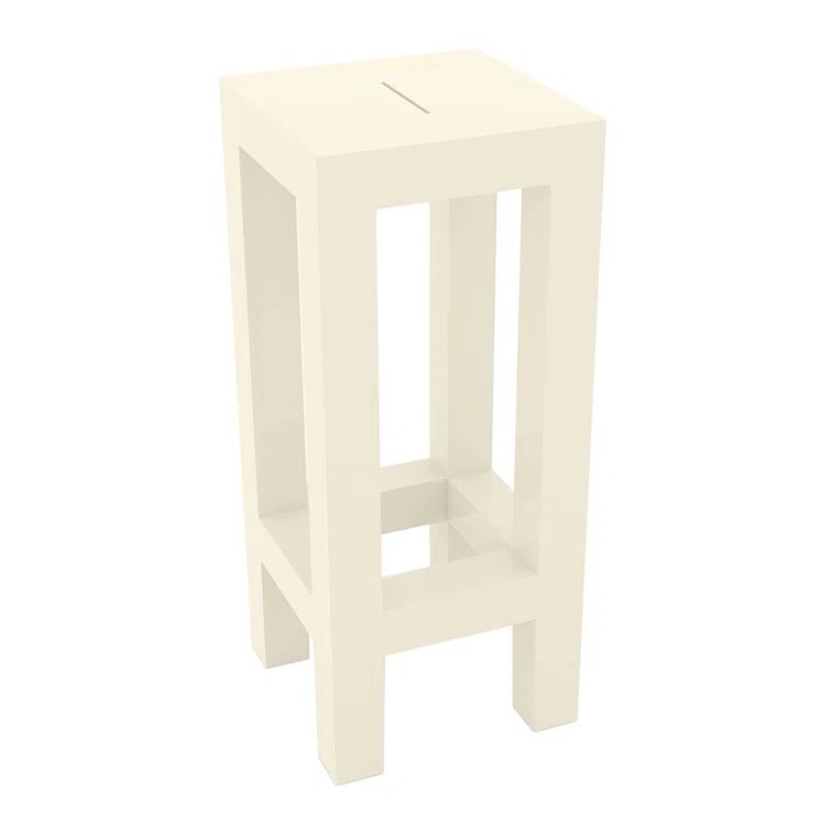 Ecru Polyethylene Resin Indoor/Outdoor Dining Chair