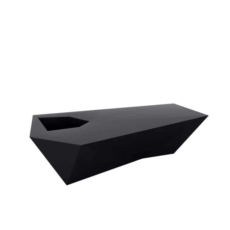 Anthracite Plastic Planter Bench with Modular Design