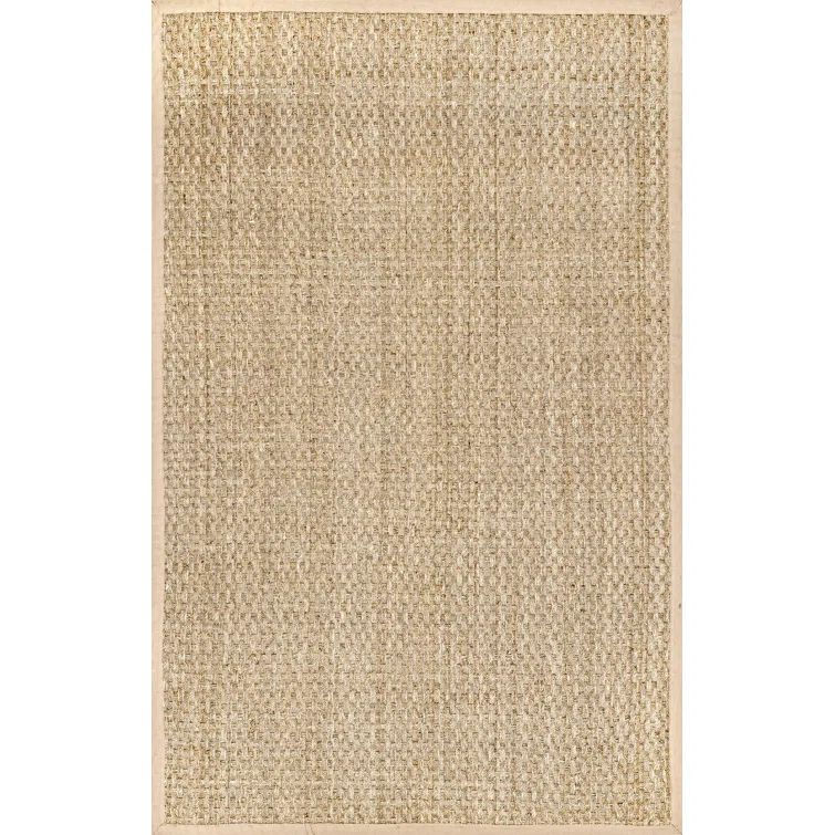 nuLOOM Hesse Square Seagrass 5' x 8' Area Rug, Natural
