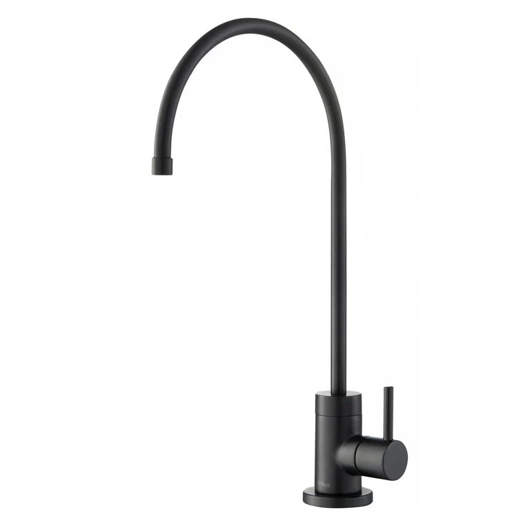 Matte Black Stainless Steel Kitchen Water Filter Faucet