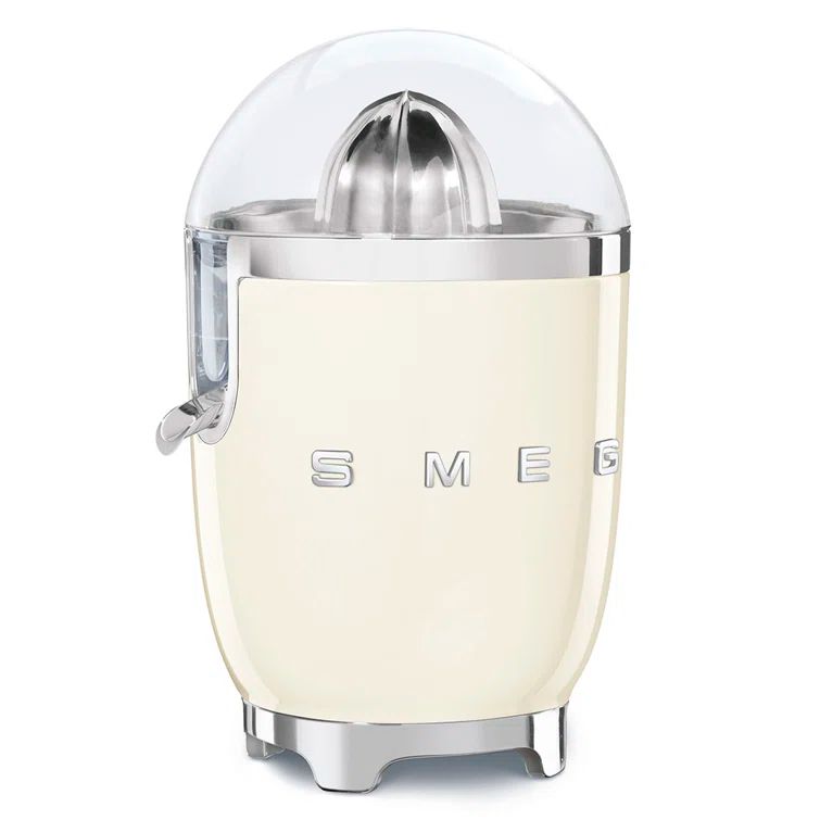 Cream Stainless Steel Retro Style Electric Citrus Juicer