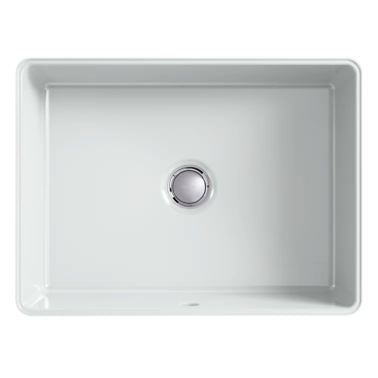 Verticyl 17" Ice Gray Ceramic Rectangular Undermount Bathroom Sink