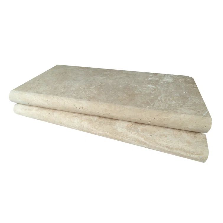 Tuscany Beige 12" x 24" Travertine Pool Coping