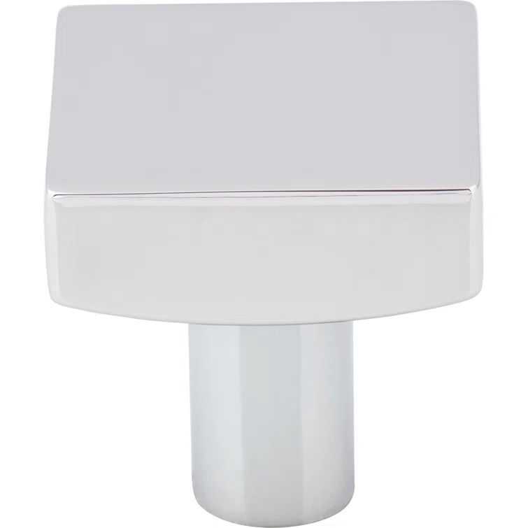 Dominique Polished Chrome Square Cabinet Knob with Mounting Hardware