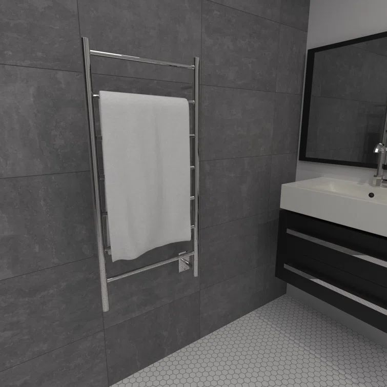 Polished Nickel Stainless Steel Wall Mounted Towel Warmer