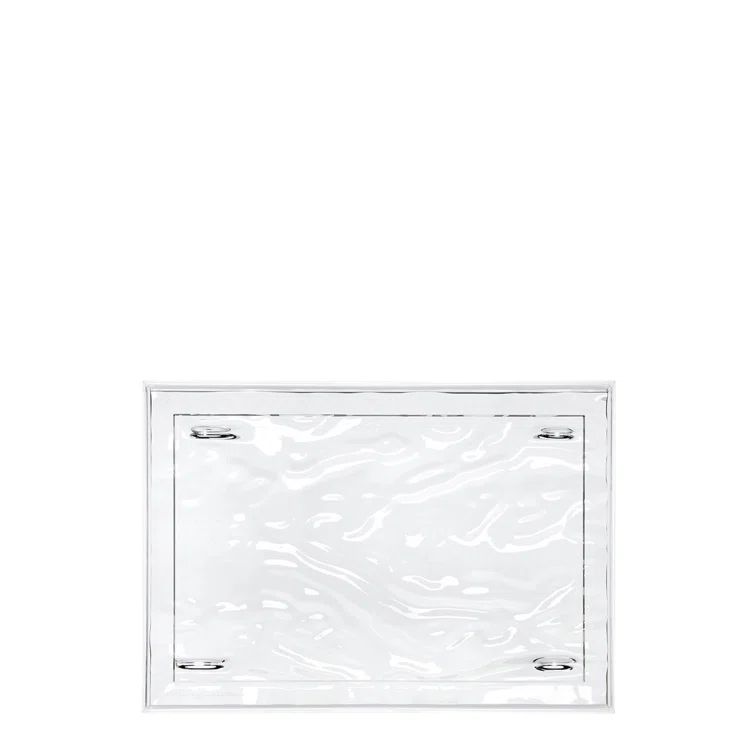 Crystal Clear Acrylic Rectangular Serving Tray