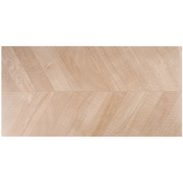 Maple Brown 24x48 Matte Porcelain Chevron Floor and Wall Tile