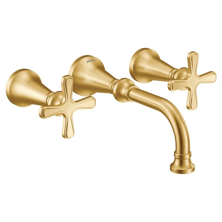 Classic Elegance 8" Black Nickel Wall-Mounted Bathroom Faucet
