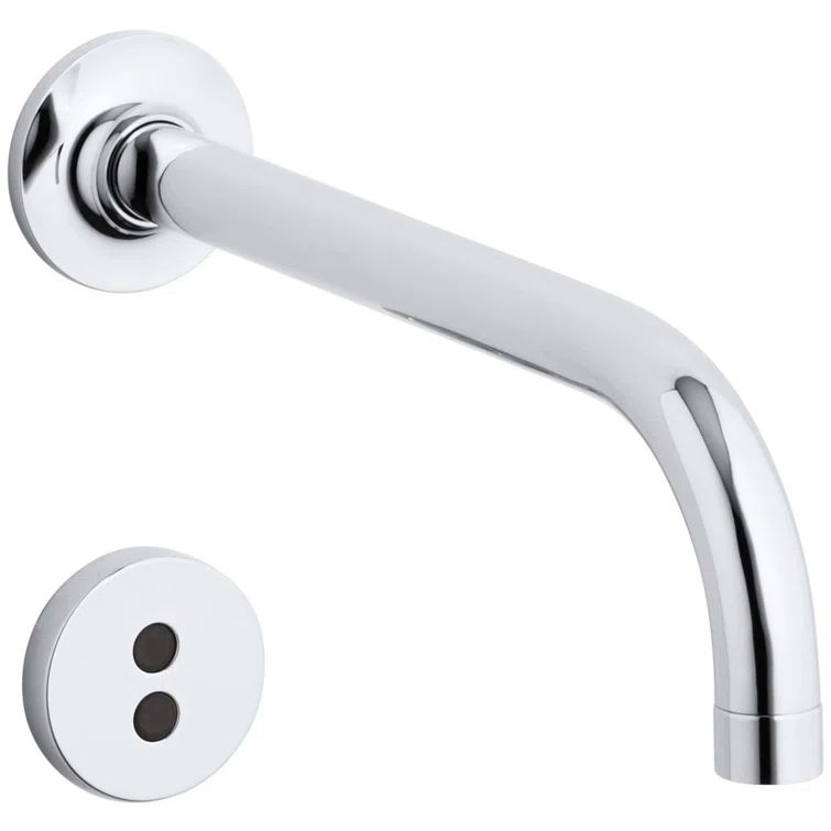 Purist Polished Chrome Touchless Wall-Mount Bathroom Sink Faucet