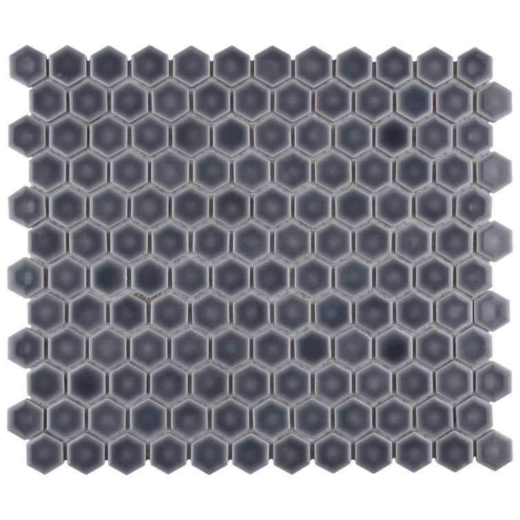 Imperial Gray Hexagon Porcelain Mosaic Tile for Floor and Wall