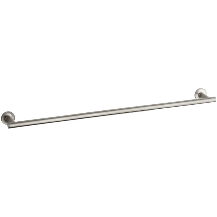 Vibrant Brushed Nickel 30" Wall Mounted Towel Bar