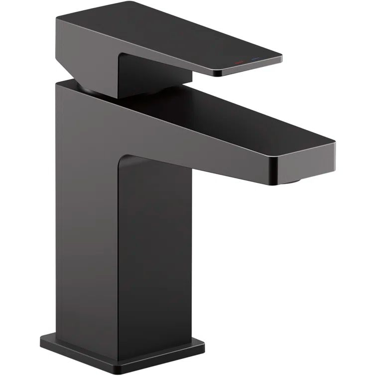 Honesty Matte Black Single-Handle Low-Arc Bathroom Faucet