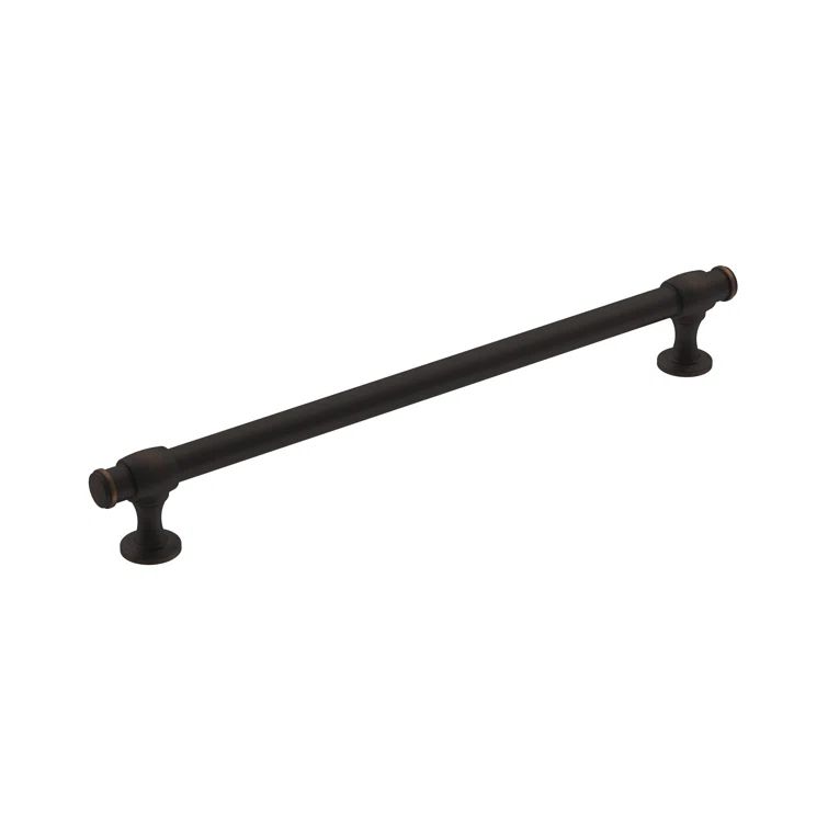Traditional Oil-Rubbed Bronze Bar Cabinet Pull with Mounting Hardware