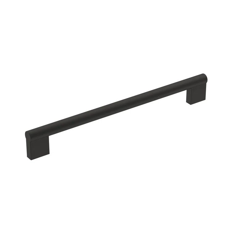 Versa 10-1/16" Matte Black Modern Industrial Cabinet Bar Pull