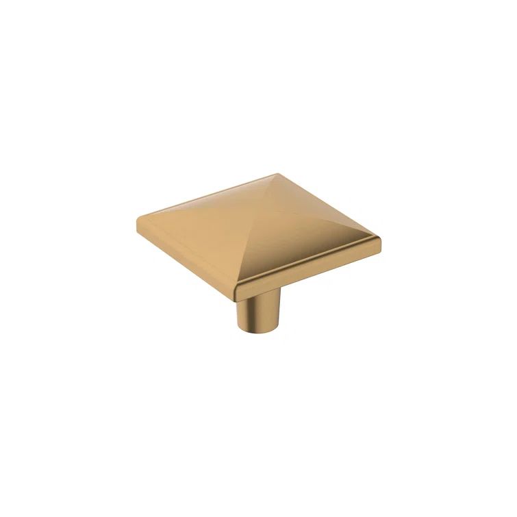 Champagne Bronze Square Cabinet Knob with Mounting Hardware