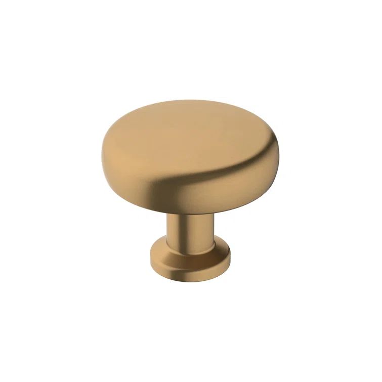 Champagne Bronze Round Cabinet Knob with Mounting Hardware