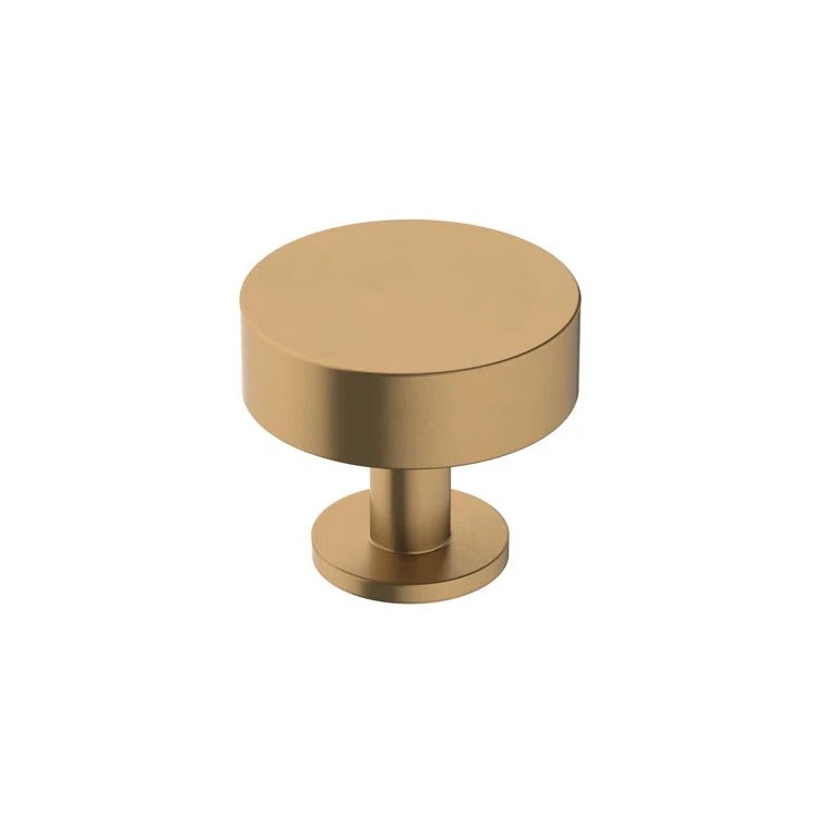 Champagne Bronze Round Cabinet Knob with Mounting Hardware