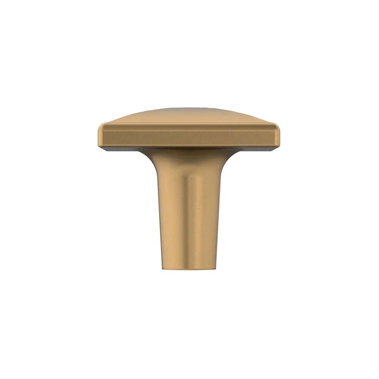 Champagne Bronze Square Modern Cabinet Knob with Mounting Hardware