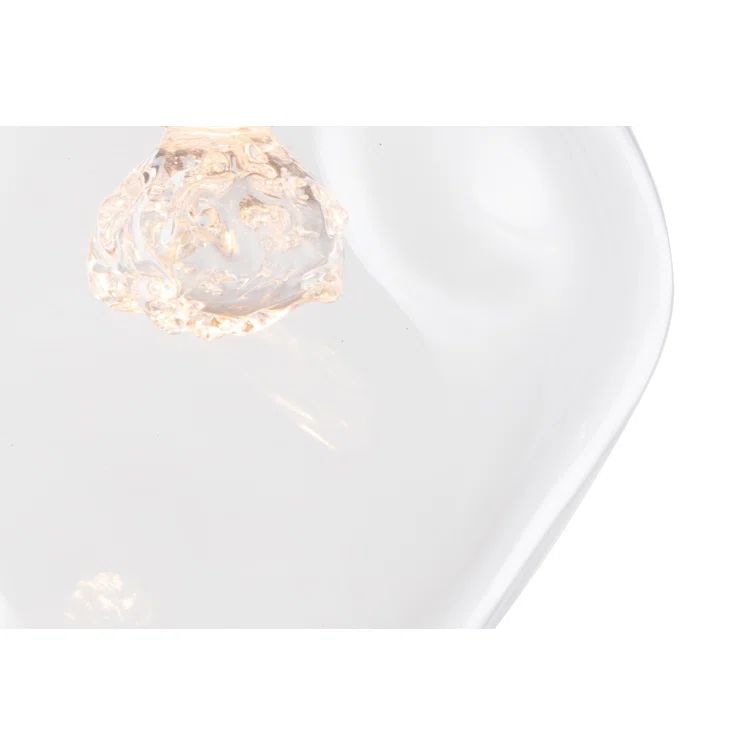 Nebula 17'' Gilded Brass LED Drum Pendant with Clear Glass