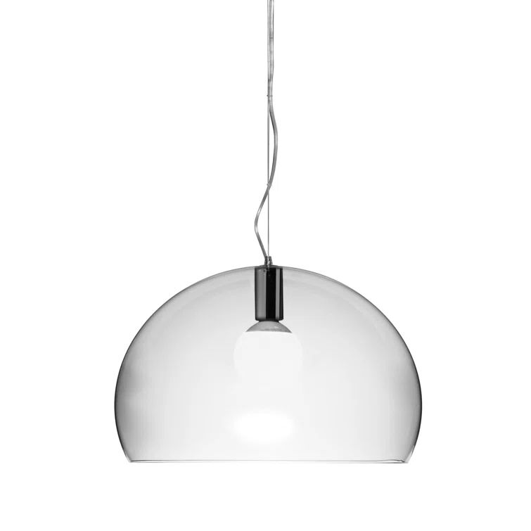 Transparent Crystal Sphere LED Pendant Light