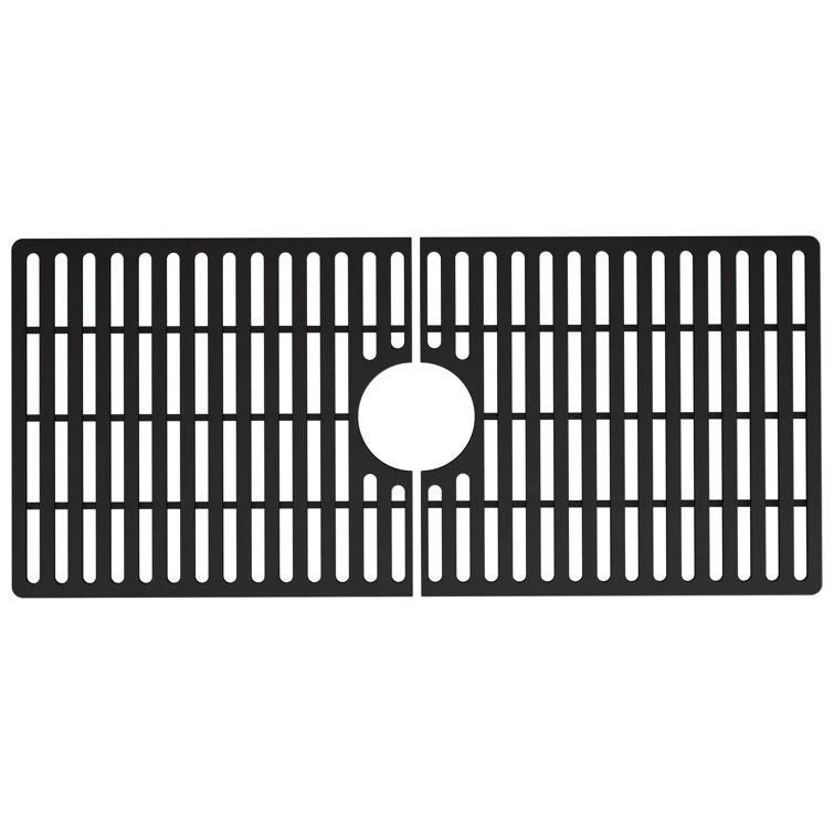 Black Silicone Kitchen Sink Bottom Grid for 36" Single Bowl