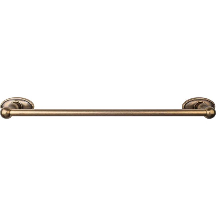 Edwardian German Bronze 20 1/2" Wall Mounted Single Towel Bar