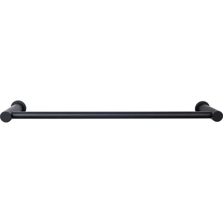 Hopewell Black Modern Wall Mounted Towel Bar