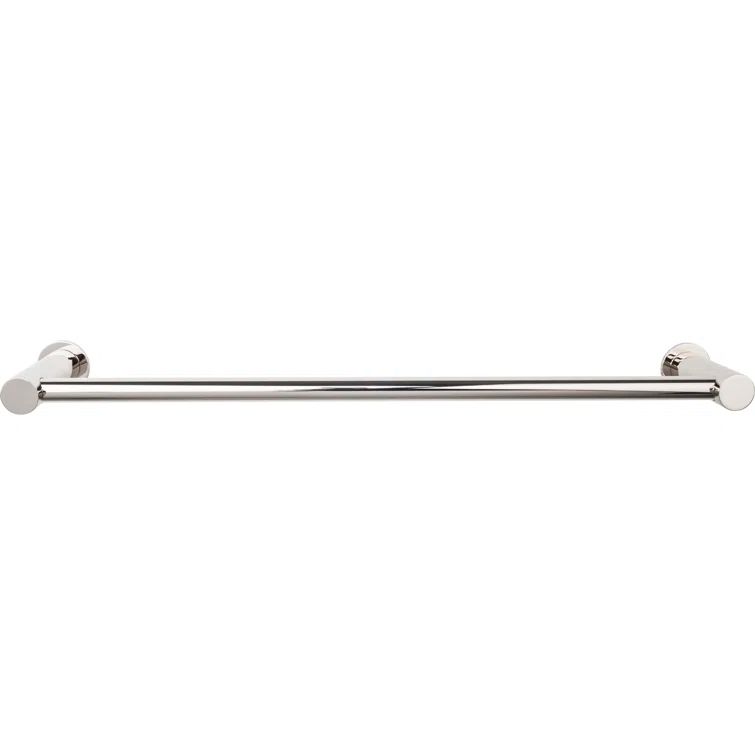 Polished Nickel Modern Wall Mounted Single Towel Bar