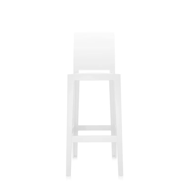 Glossy White Bar Stool with GREENGUARD Gold Certification