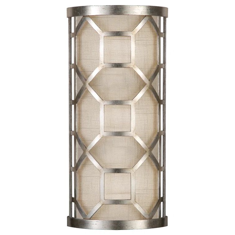 Allegretto Dimmable Brown 17" Wall Sconce with Filigree Frame