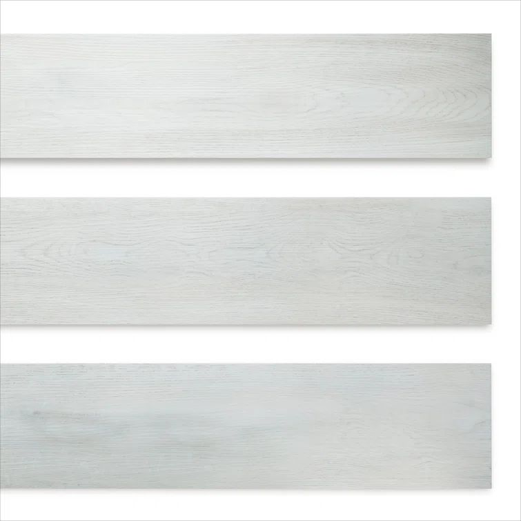 GlueCore Classic Light Gray Vinyl Plank Flooring with Matte Finish