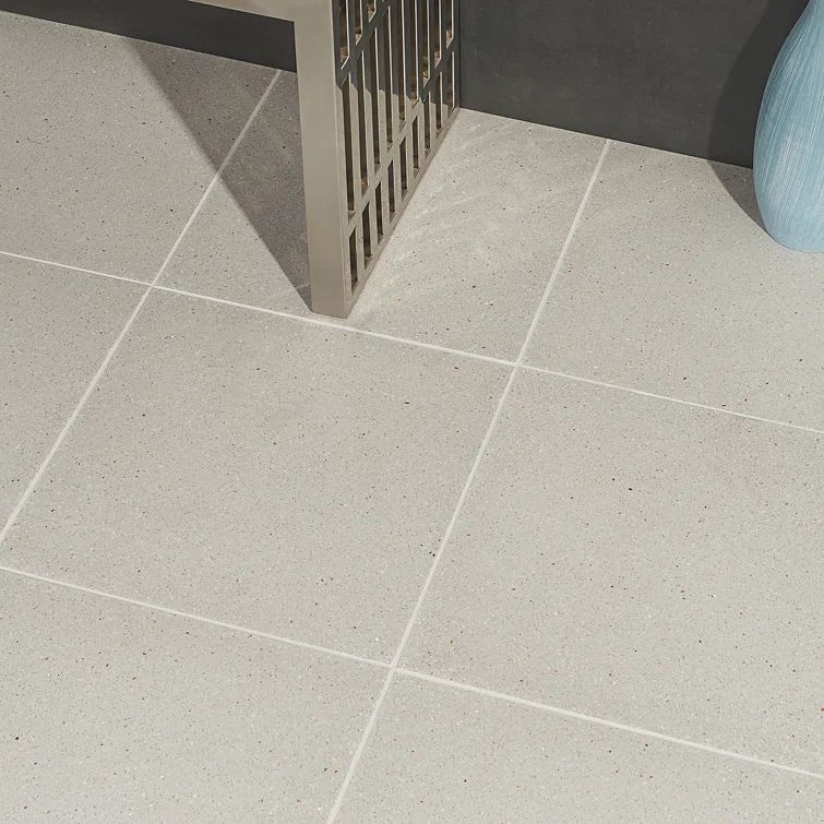 Durham Taupe Polished Terrazzo Cement Floor and Wall Tile