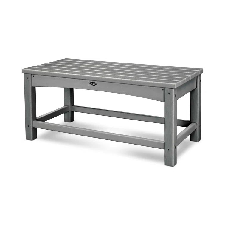 Stepping Stone Gray HDPE Outdoor Coffee Table