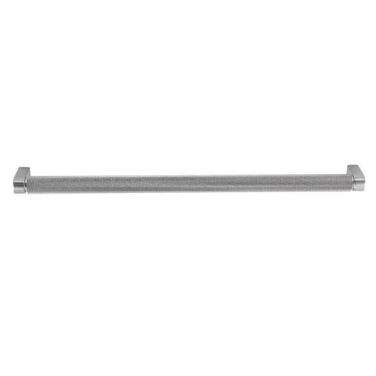 Kent Knurled 12" Satin Nickel Cylindrical Bar Pull