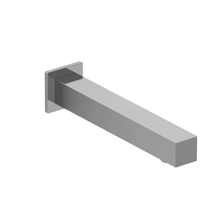 Sleek Chrome Wall Mounted Tub Spout - 8'' Reach