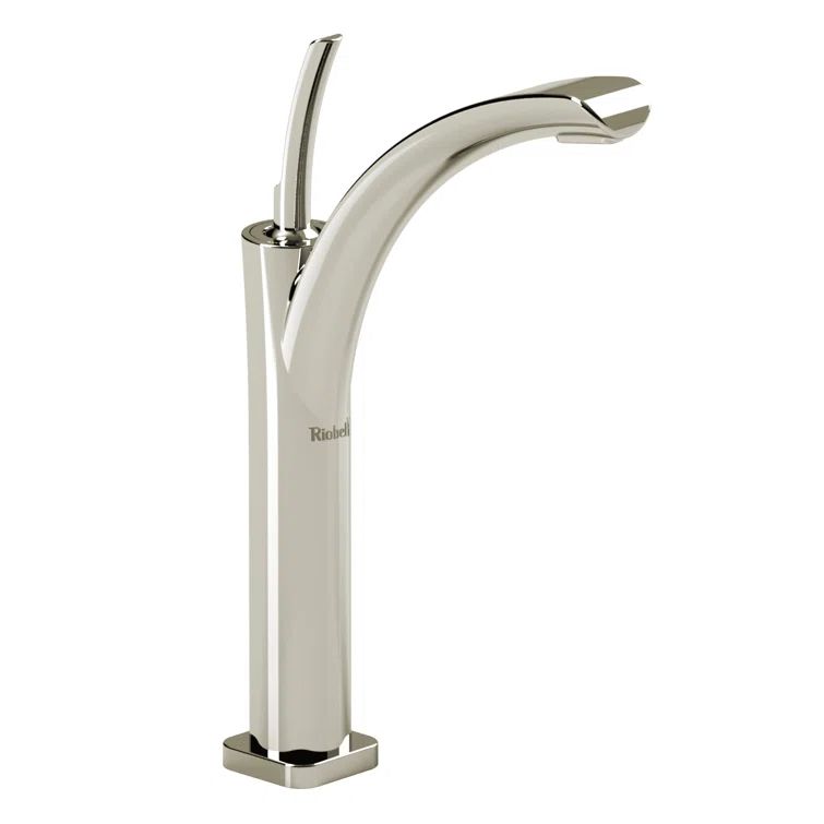 Salomé Polished Nickel Single Hole Lever Bathroom Faucet