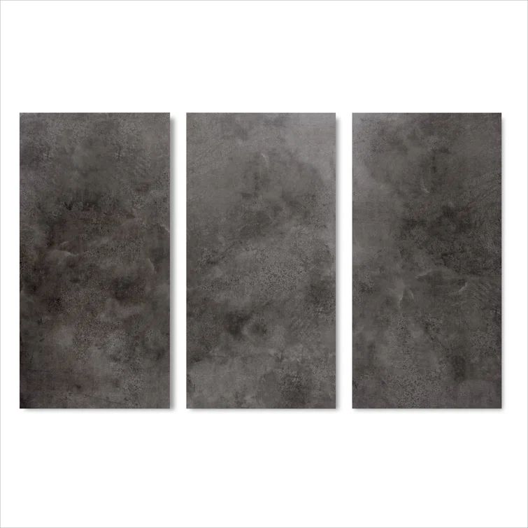 Riverrock Dark Gray Vinyl Plank Flooring with Adhesive