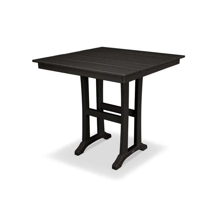 Black Polywood Farmhouse 37" Counter Table