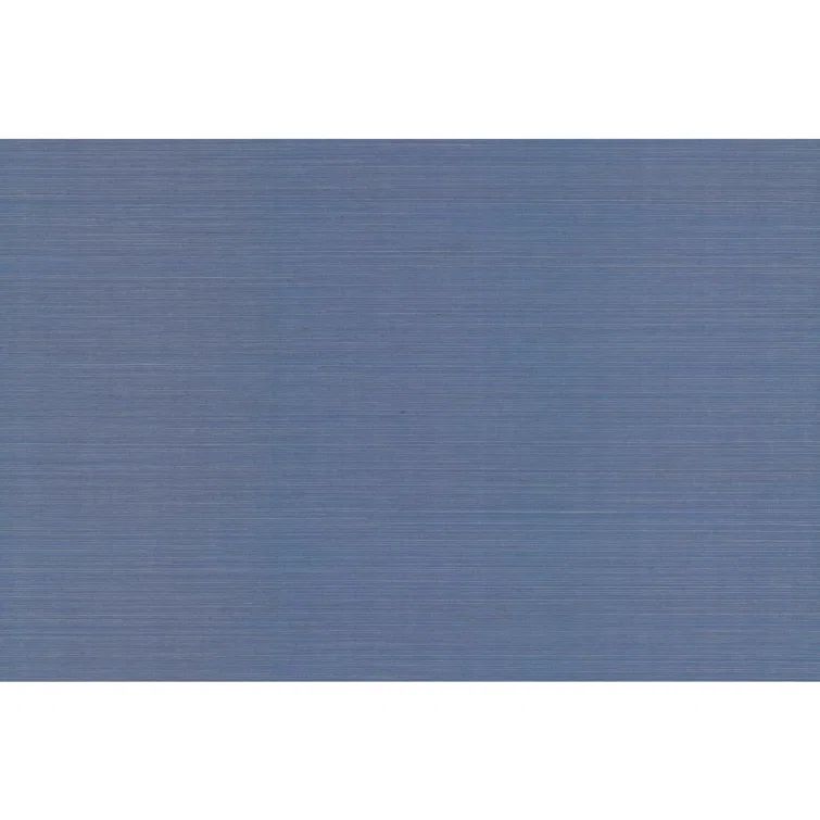 Palette 24' L x 36" W Blue Grasscloth Wallpaper Roll