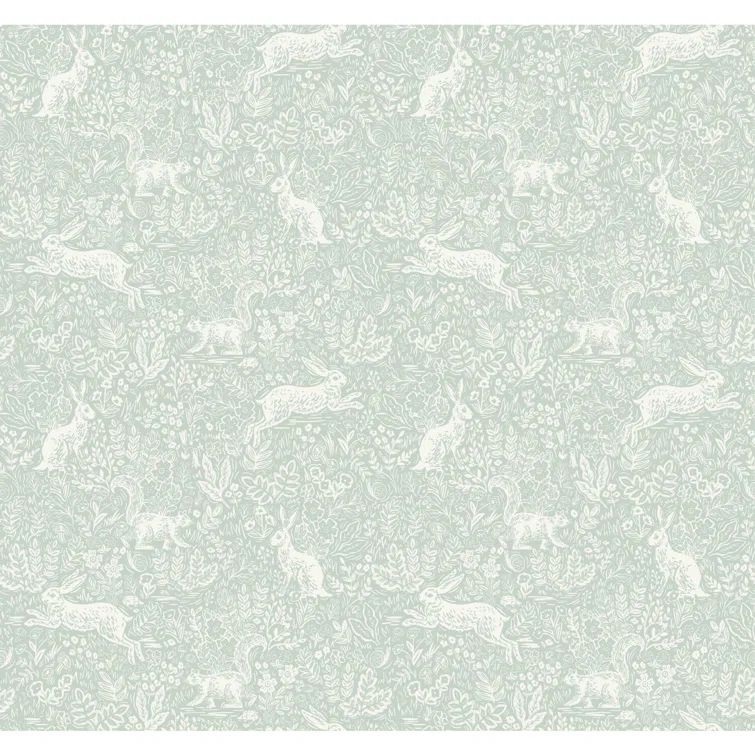 27" Mineral Nonwoven Woodland Fable Wallpaper